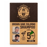 Sampon nuantator Black pentru par si barba pentru barbati, 10 x 25 ml, Men's Master Professional