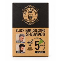 Sampon nuantator Black pentru par si barba pentru barbati, 10 x 25 ml, Men's Master Professional