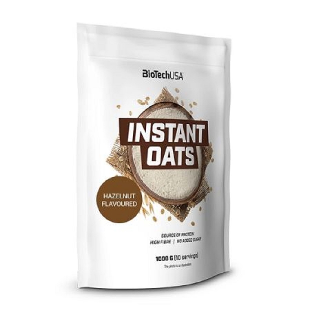 Terci de ovaz Instant Oats, Hazelnut, 1000 g, Biotech USA