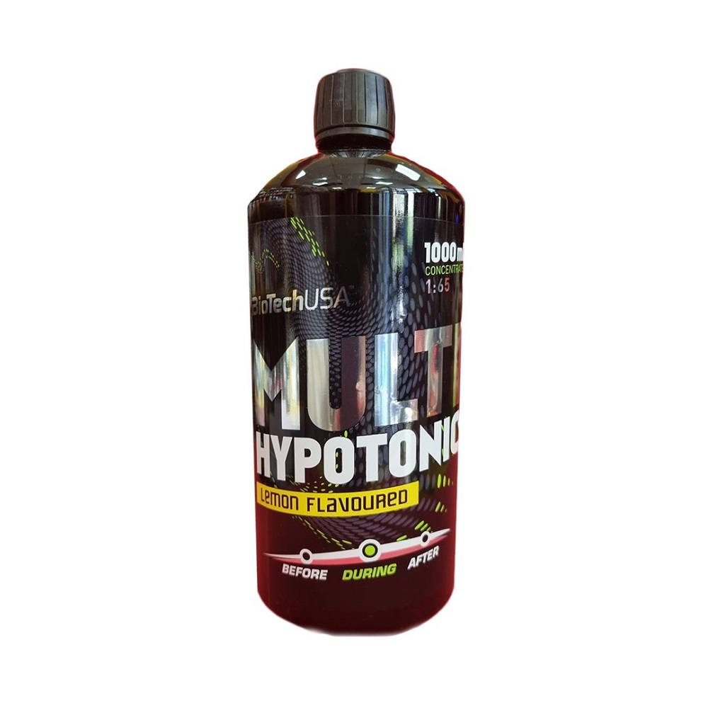 Bautura energizanta Multi Hypotonic Drink, Lemon, 1000 ml, Biotech USA