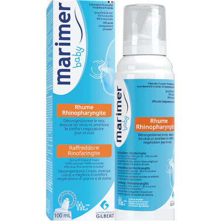 Spray nazal hipertonic Marimer Baby, 100 ml, Gilbert
