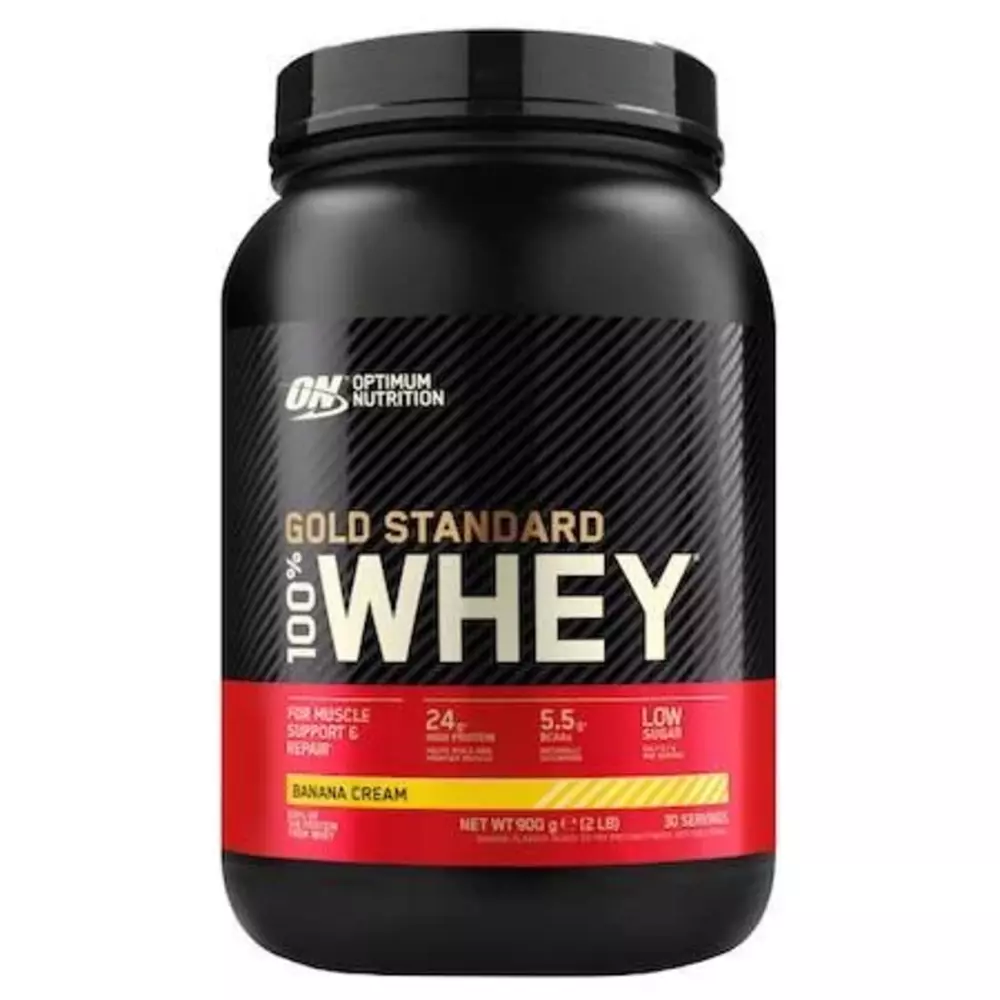 Pudra proteica Gold Whey, Banana, 900 g, Optimum Nutrition