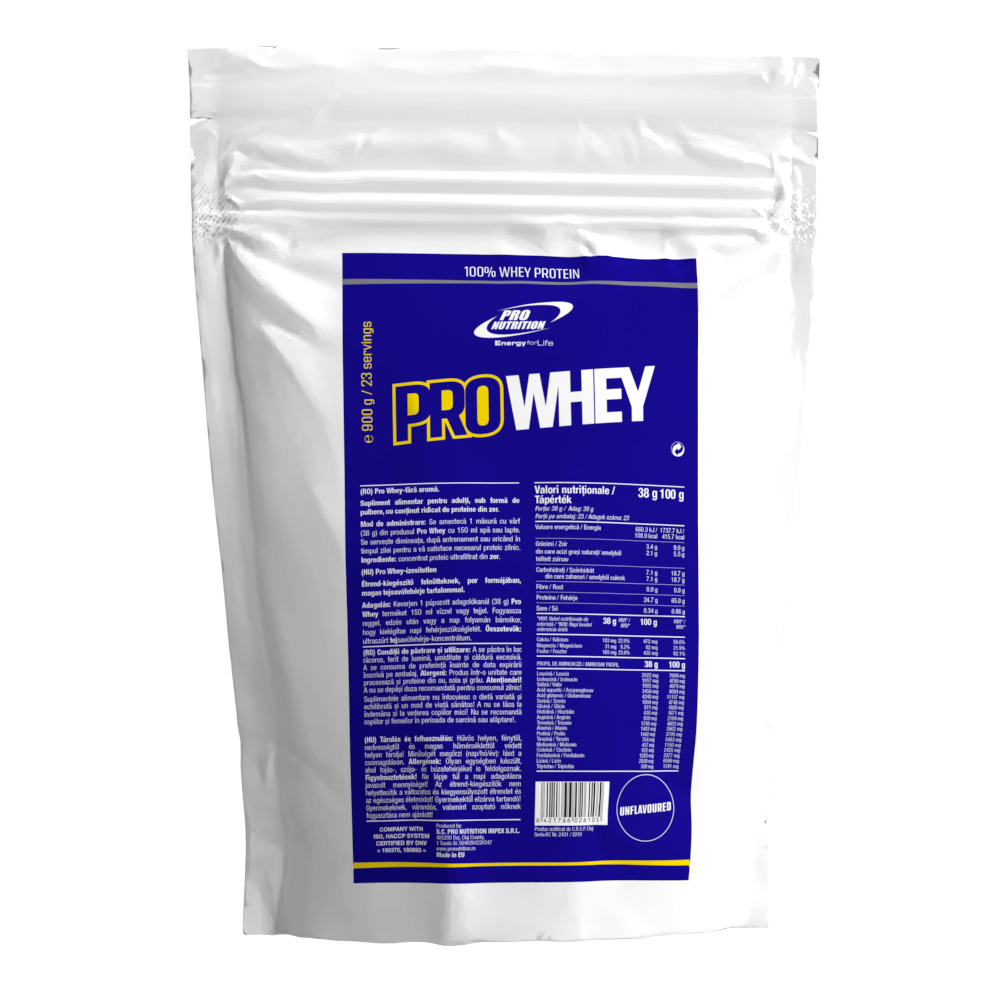 Pro Whey Natur, 900 g, Pro Nutrition