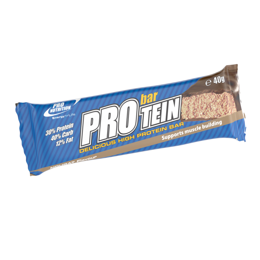 Protein bar cu nougat, 40 g, Pro Nutrition