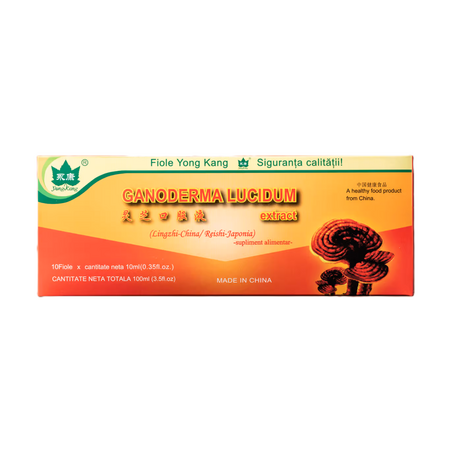 Ganoderma Lucidum, 10 fiole x 10 ml, Yongkang International China 666527
