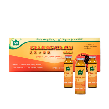Ganoderma Lucidum, 10 fiole, 10 ml, Yongkang International China