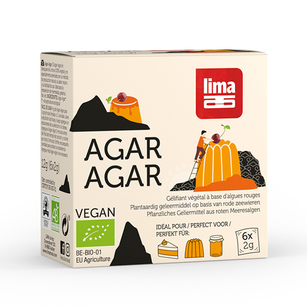 Agar agar Bio, 6x2 g, Bio Holistic