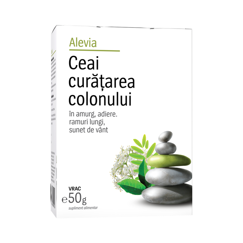 Ceai pentru curatarea colonului, 50 g, Alevia