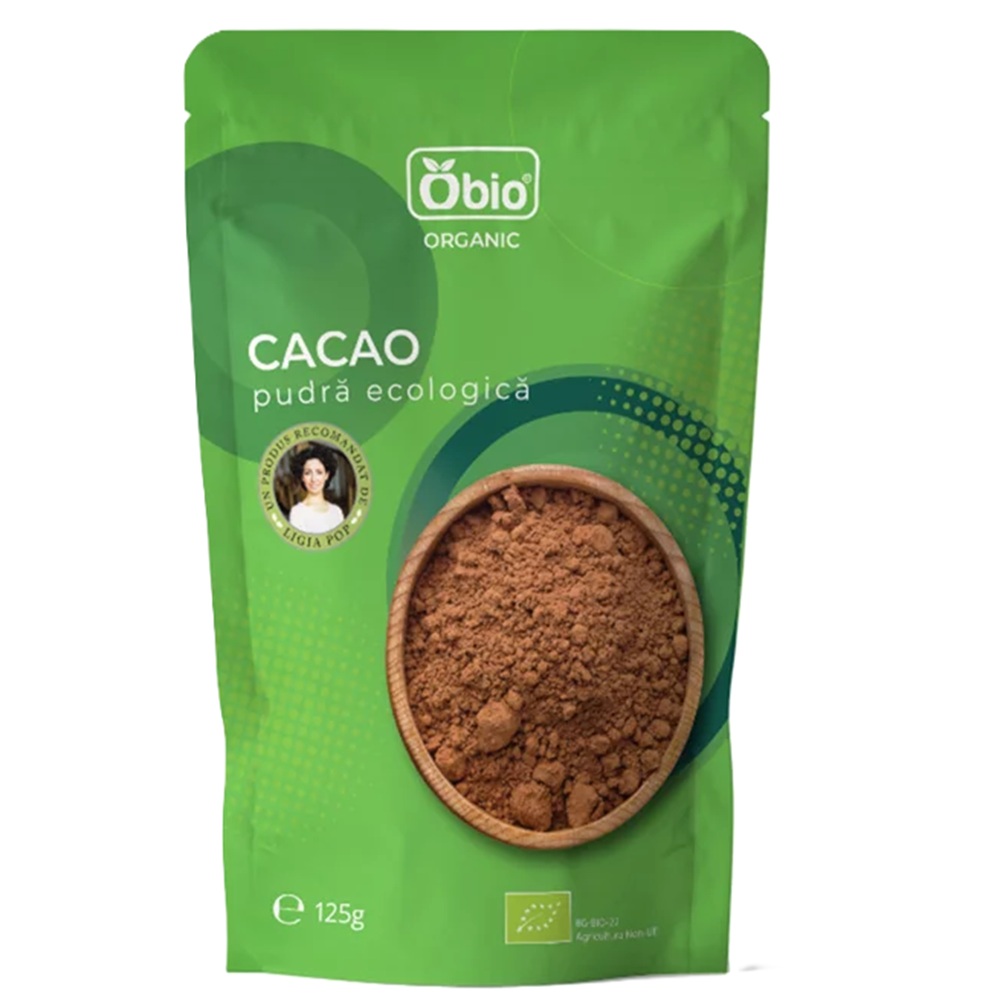 Cacao pudra ecologica, 125 g, Obio
