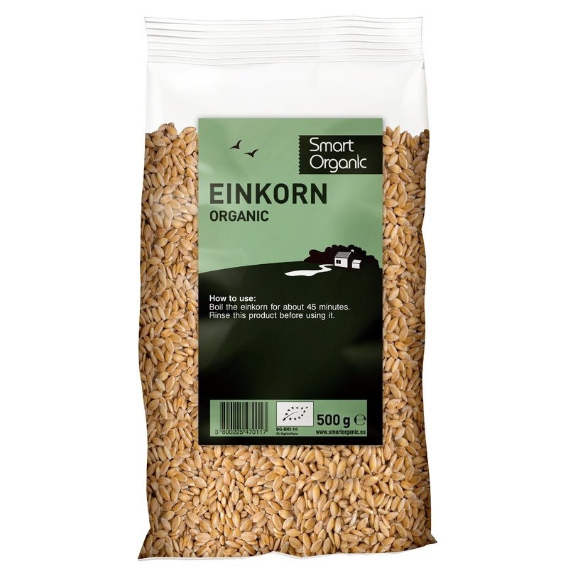 Grau Raw Bio Einkorn, 500 g, Smart Organic