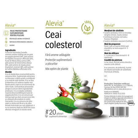 Ceai colesterol, 50 g, Alevia  618823