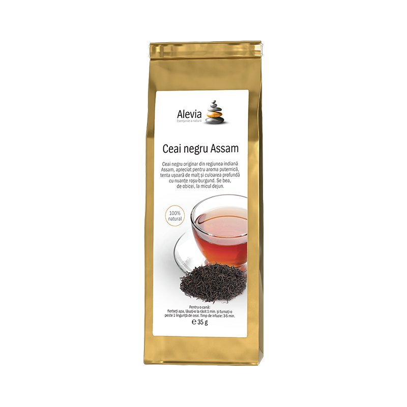 Ceai negru Assam, 35 g, Alevia