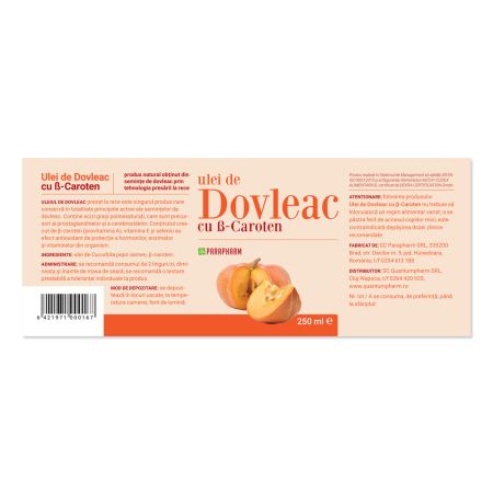 Ulei de Dovleac Beta-caroten, 250 ml, Parapharm 690285