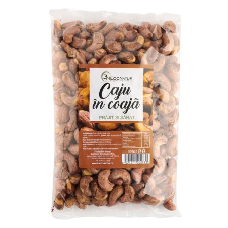 Caju in coaja prajite si sarate, 500 g, EcoNatur