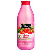 Lapte de dus hidrtatant Strawberry & Mint, 750 ml, Cottage