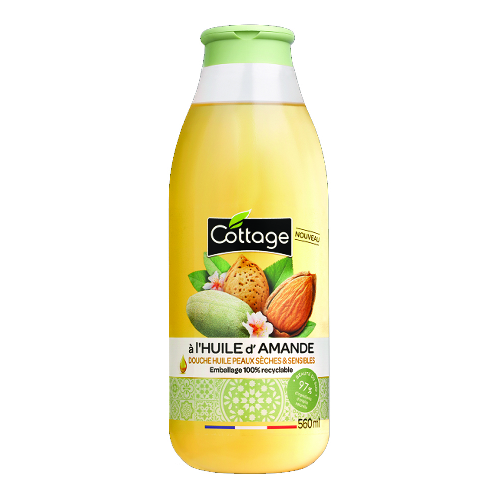 Ulei de dus nutritiv cu ulei de migdale, 560 ml, Cottage