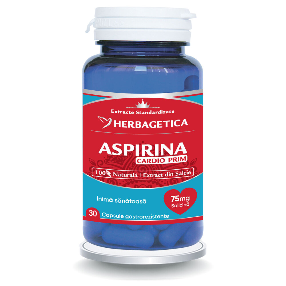 Aspirina Cardio Prim, 30 capsule, Herbagetica