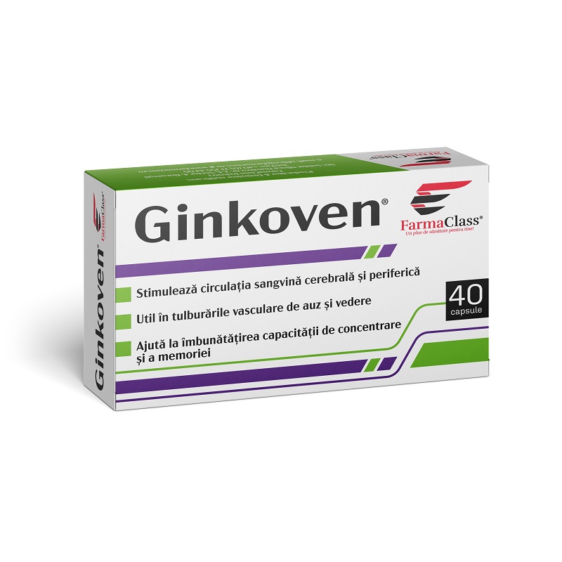 Ginkoven, 40 capsule, FarmaClass