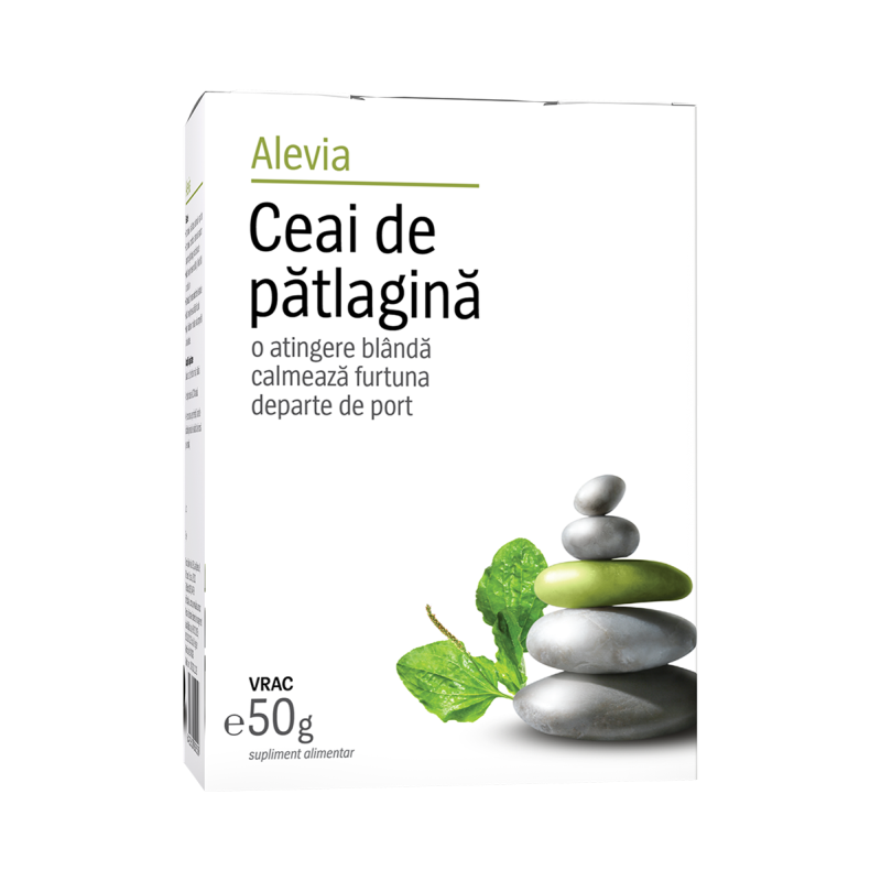 Ceai de patlagina, 50 g, Alevia 