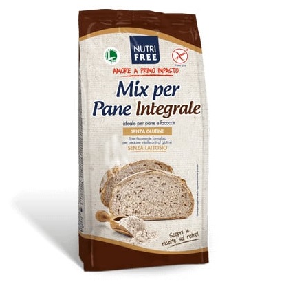 Mix fara gluten pentru paine integrala, 1000 g, Nutrifree