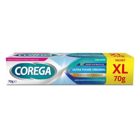 Crema adeziva pentru proteza dentara Original Corega, 70 g, Haleon 683639