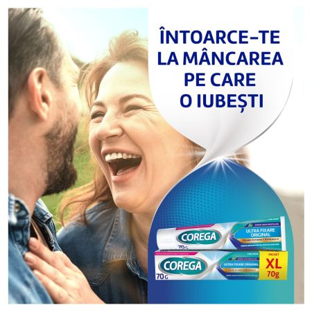 Crema adeziva pentru proteza dentara Original Corega, 70 g, Haleon 683640