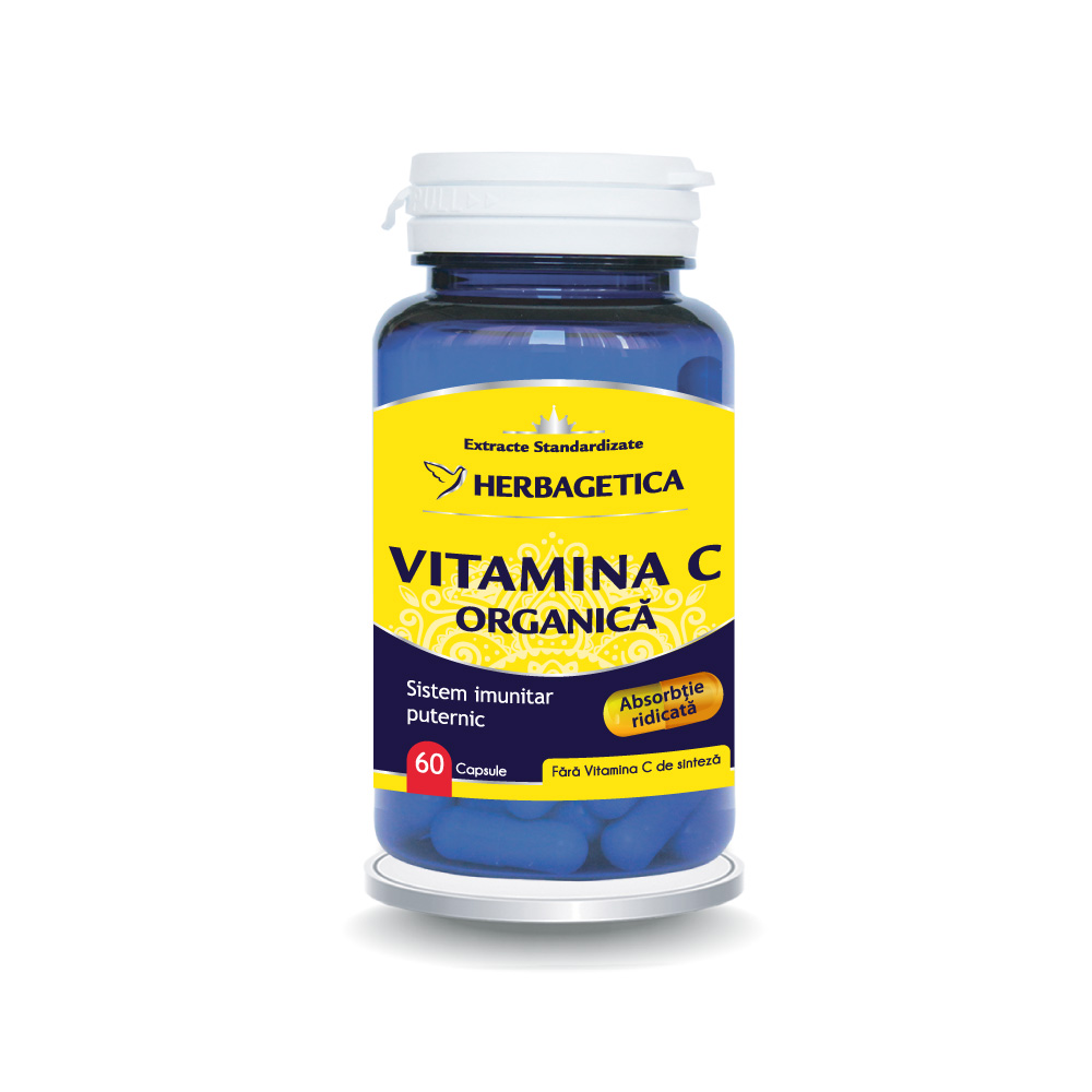 Vitamina C Organica, 60 capsule, Herbagetica