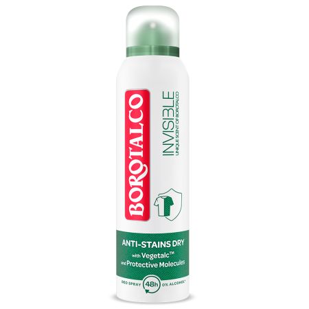 Deodorant spray Invisible Original, 150 ml, Borotalco