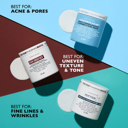 Dischete peeling Peptide 21 Amino Acid Exfoliating Peel Pads, 60 bucati, Peter Thomas Roth 558134