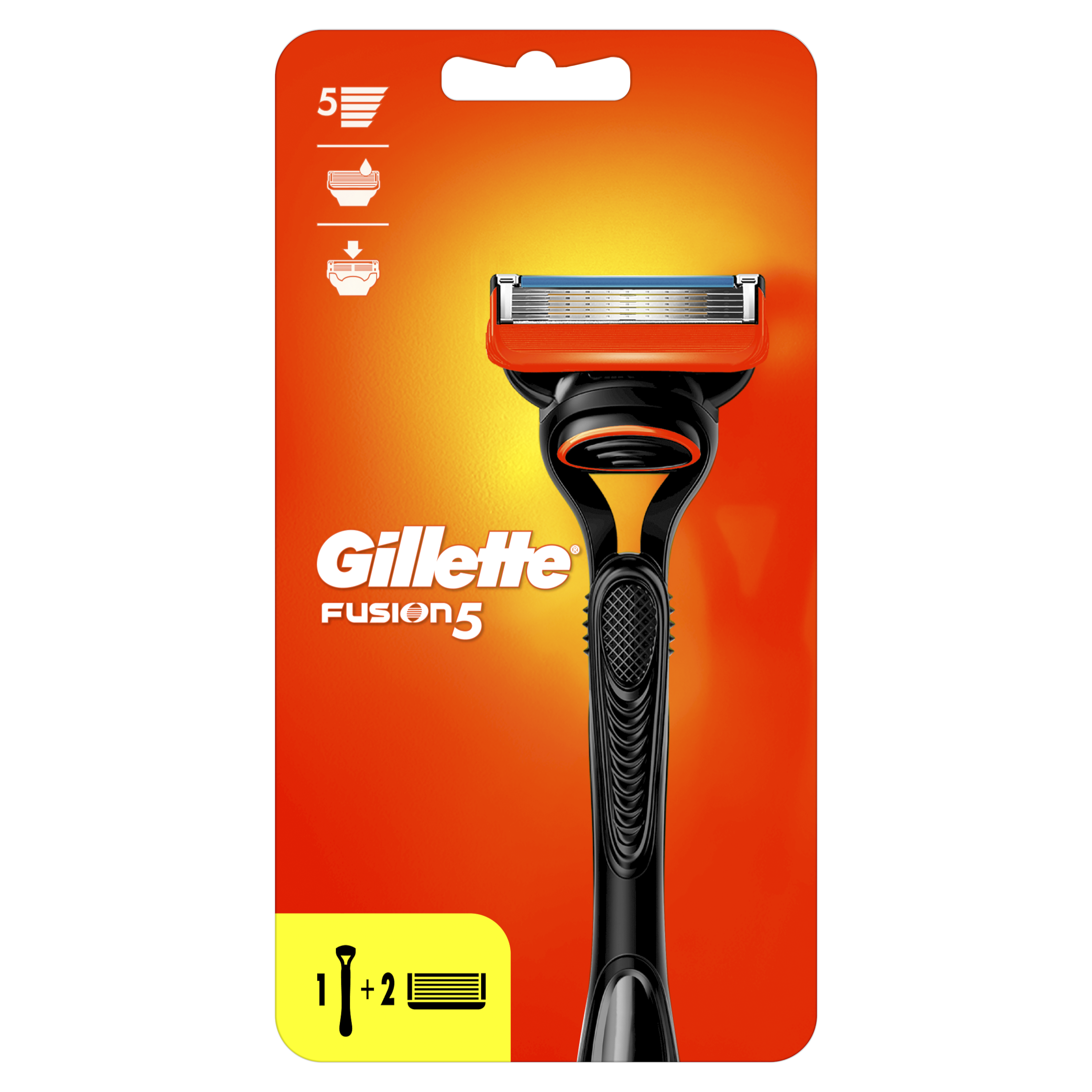 Aparat de ras Fusion5 cu 1 rezerva, Gillette