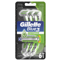 Aparat de ras de unica folosinta Blue3 Sensitive, 6 bucati, Gillette