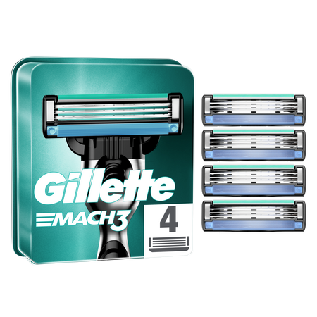 Rezerve pentru aparatul de ras Mach3, 4 bucati, Gillette 558202
