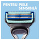 Aparat de ras cu aloe Skinguard Sensitive cu 1 rezerva, Gillette 558207