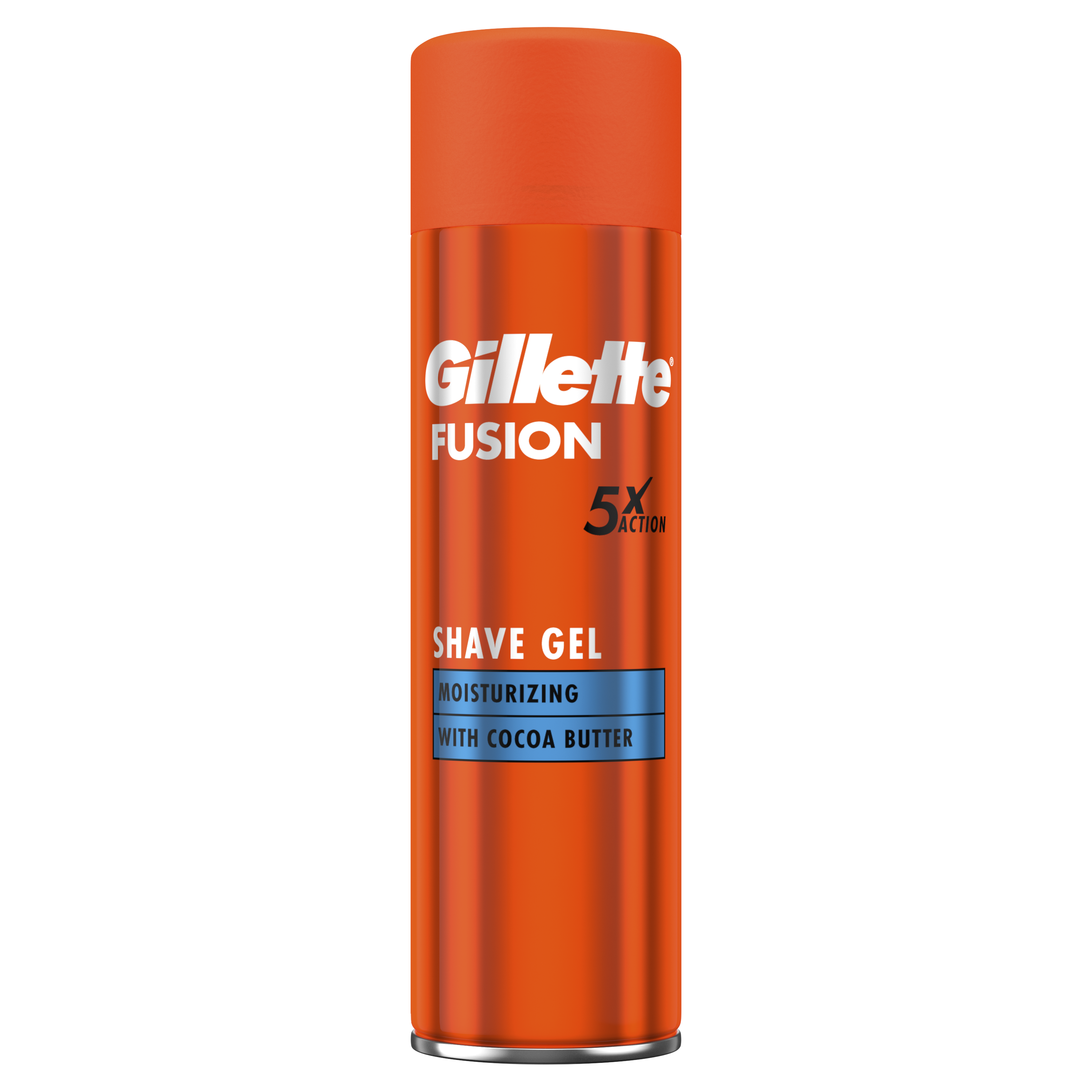 Gel de ras hidratant cu unt de cacao Fusion, 200 ml, Gillette