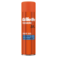 Gel de ras hidratant cu unt de cacao Fusion, 200 ml, Gillette