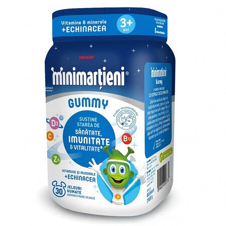 Jeleuri cu extract de echinacea Minimartieni Gummy, 60 bucati, Walmark 698242