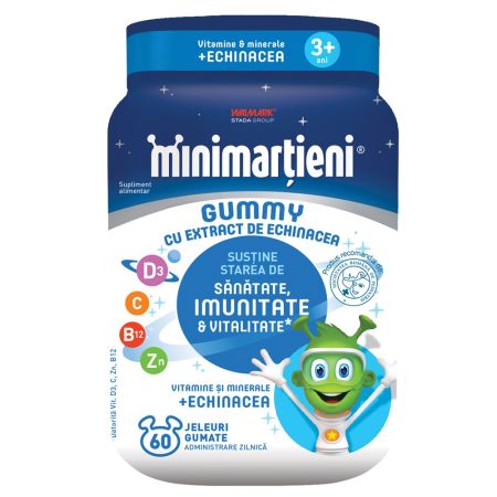 Minimartieni jeleuri cu Echinacea Gummy, 60 jeleuri, Walmark
