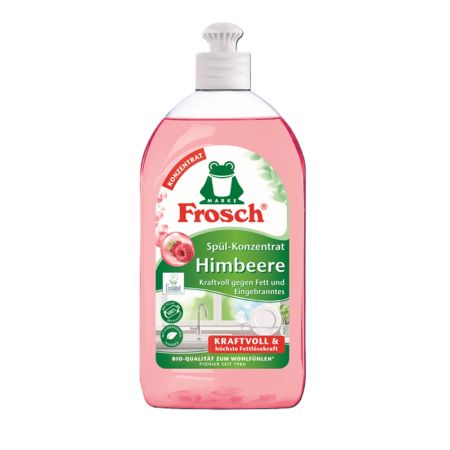 Detergent lichid de vase cu zmeura, 500 ml, Frosch