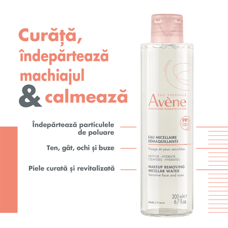 Apa micelara demachianta, 200 ml, Avene 567494