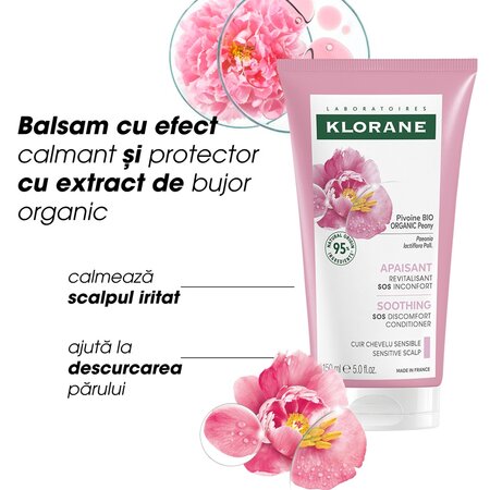 Balsam Bio cu extract de bujor, 150 ml, Klorane 672134