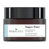 Gel crema hidratant cu niacinamide 5% + zinc PCA 1% Super Pure, 50 ml, Bio Balance
