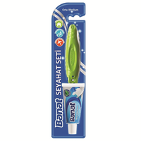 Set de calatorie Periuta de dinti, Medium, 1 bucata + Pasta de dinti, 15 ml, Banat