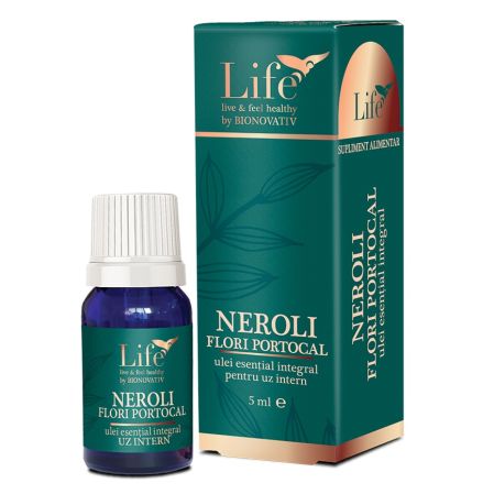 Ulei esential integral de Neroli flori de portocal Life, 5 ml, Bionovativ