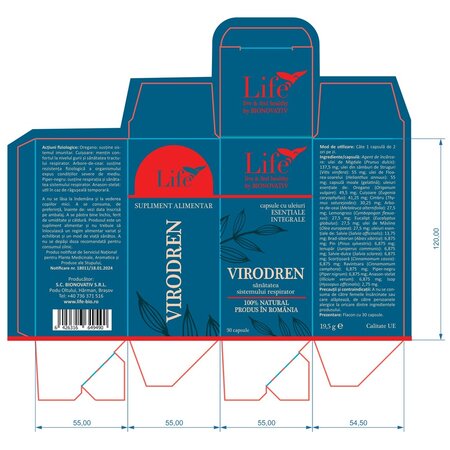 Virodren Life, 30 capsule, Bionovativ 714186