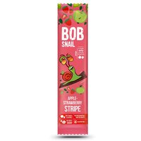Felie naturala fara gluten din mere si capsuni, 14 g, Bob Snail