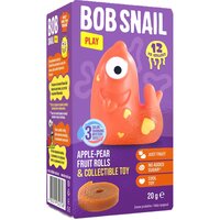 Rulou natural din fructe 20 g + Jucarie Eat & Play, Bob Snail