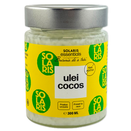 Ulei de cocos presat la rece, 300 ml, Solaris