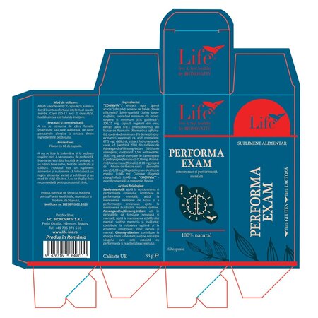 Performa Exam Life, 60 capsule, Bionovativ 710937