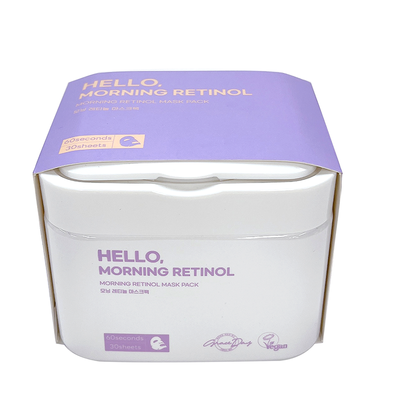 Set de masti cu Retinol pentru regenerare, 30 bucati, Hello Morning