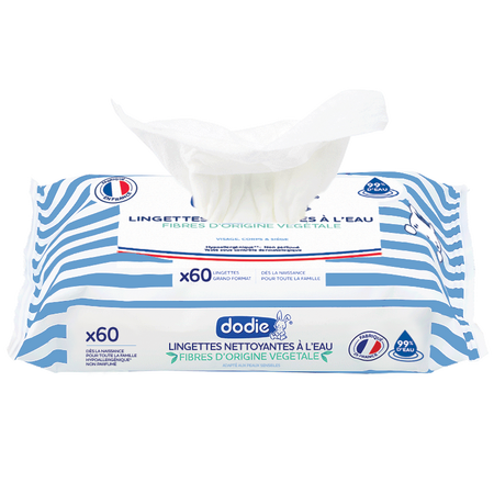 Servetele umede pentru nou nascuti 3 in 1, 60 bucati, Dodie